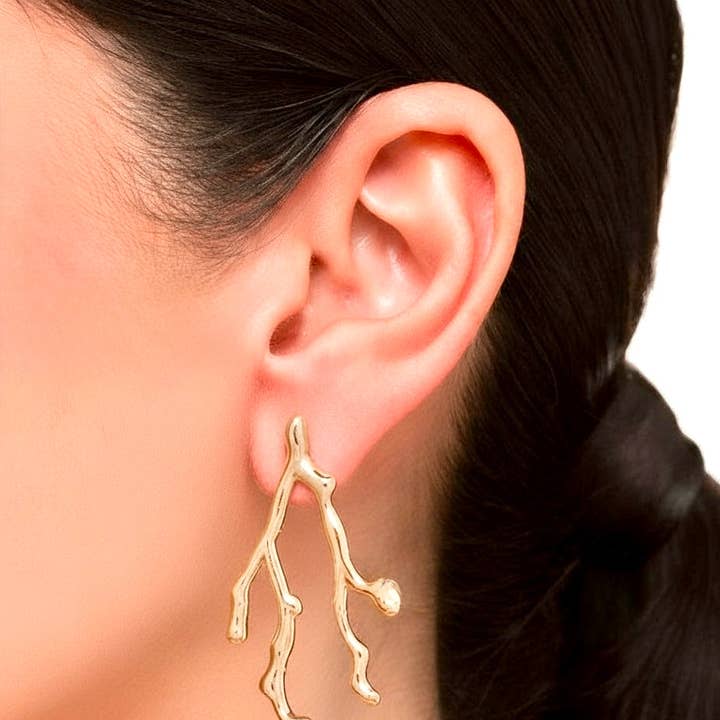 Coral Cascade Earrings for wholesale by SF BRAND INC