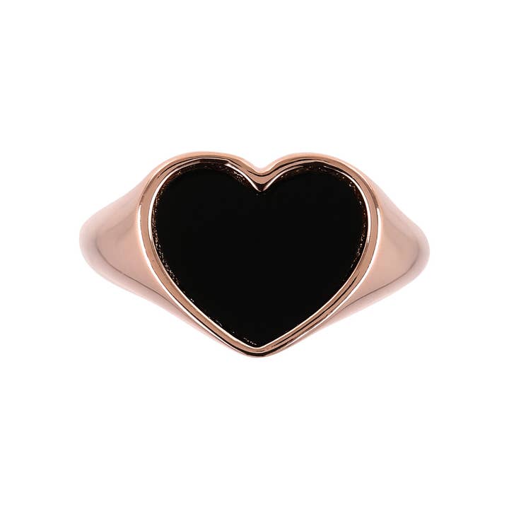 Bronzallure – Großhandel Cocktail-/Statement-Ring – Chevalier Ring mit Herz aus Naturstein