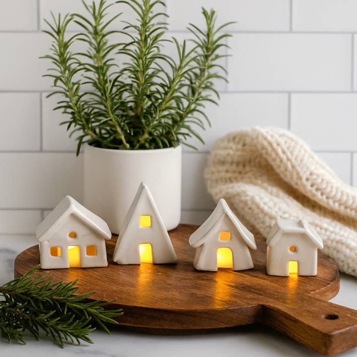 Design by Pouneh - Wholesale Christmas Decoration - Handmade ceramic little village , Christmas decor0