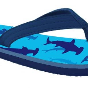 Cromer Mfg. Co. - Wholesale Sandals - Kids - #223367B Boys Shark Flip Flop