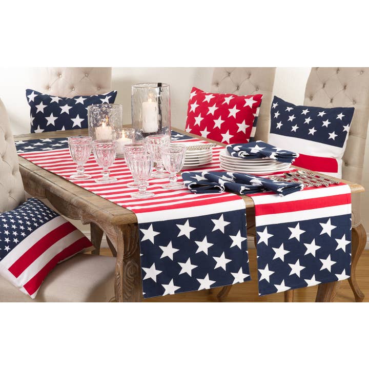 Multi American Flag Design Runner for wholesale on Faire1