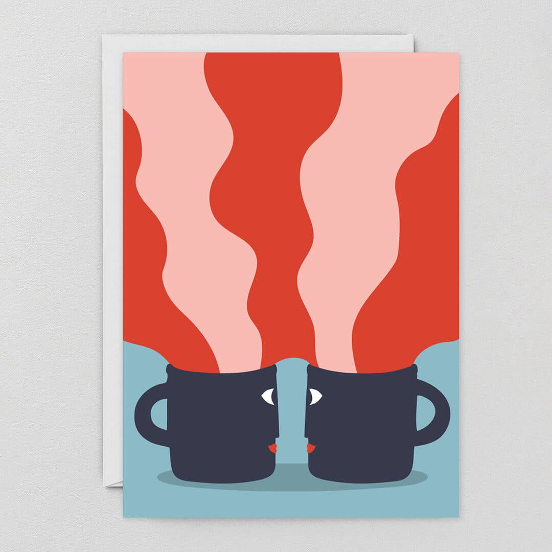 Redy. - Wholesale Everyday Greeting Card - Coffee Art Card (Folded) + Envelope1