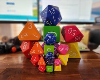 Cultivation Games - Wholesale Dice - Big Foam Dice 4 inch D20's (11 colors) by Zucati11