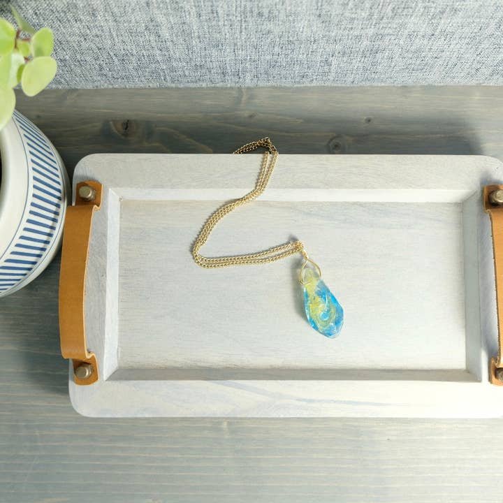 BlueButterflyBazaar – wholesale Hänge-/berlockhalsband – Reylo Kyber Crystal halsband gult och blått för Rey och Ben Solo kristall Star Wars Gift5