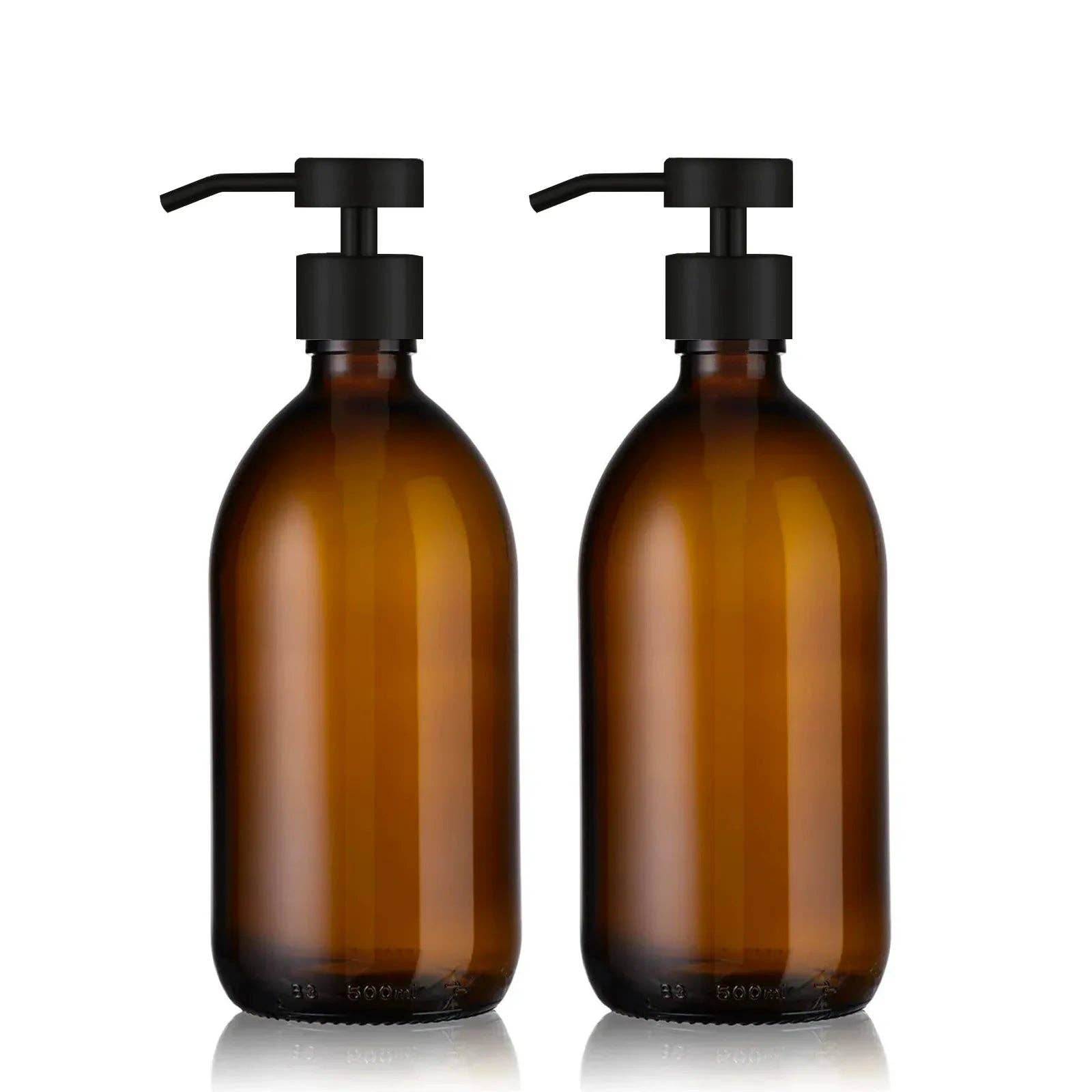 Little Pots - Wholesale Soap Dispenser - Amber glass soap dispenser duo – Stainless steel pump17