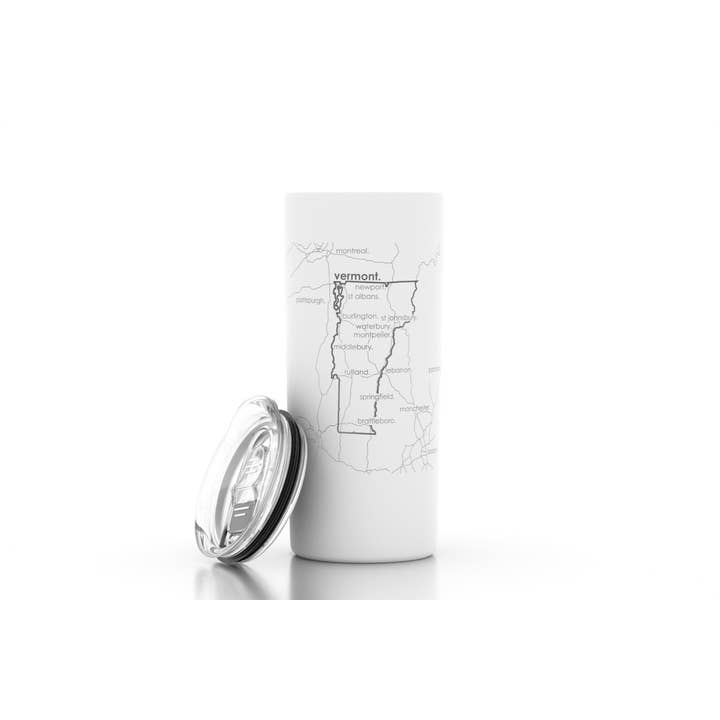 State Maps - Insulated Travel Tumbler w/ Lid - 16 oz for wholesale by Well Told