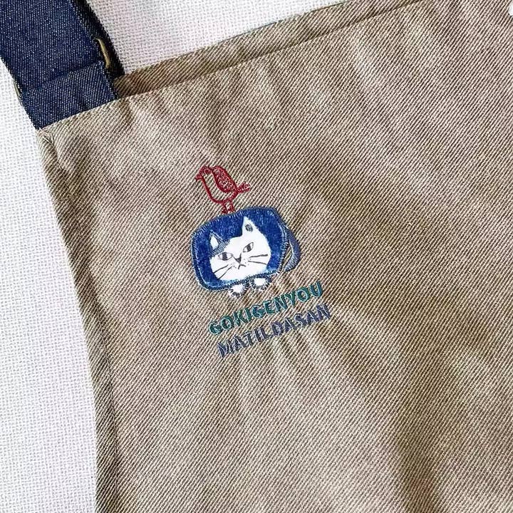 MinoCraft - Wholesale Apron - Kusuguru reversible apron with cat pattern6