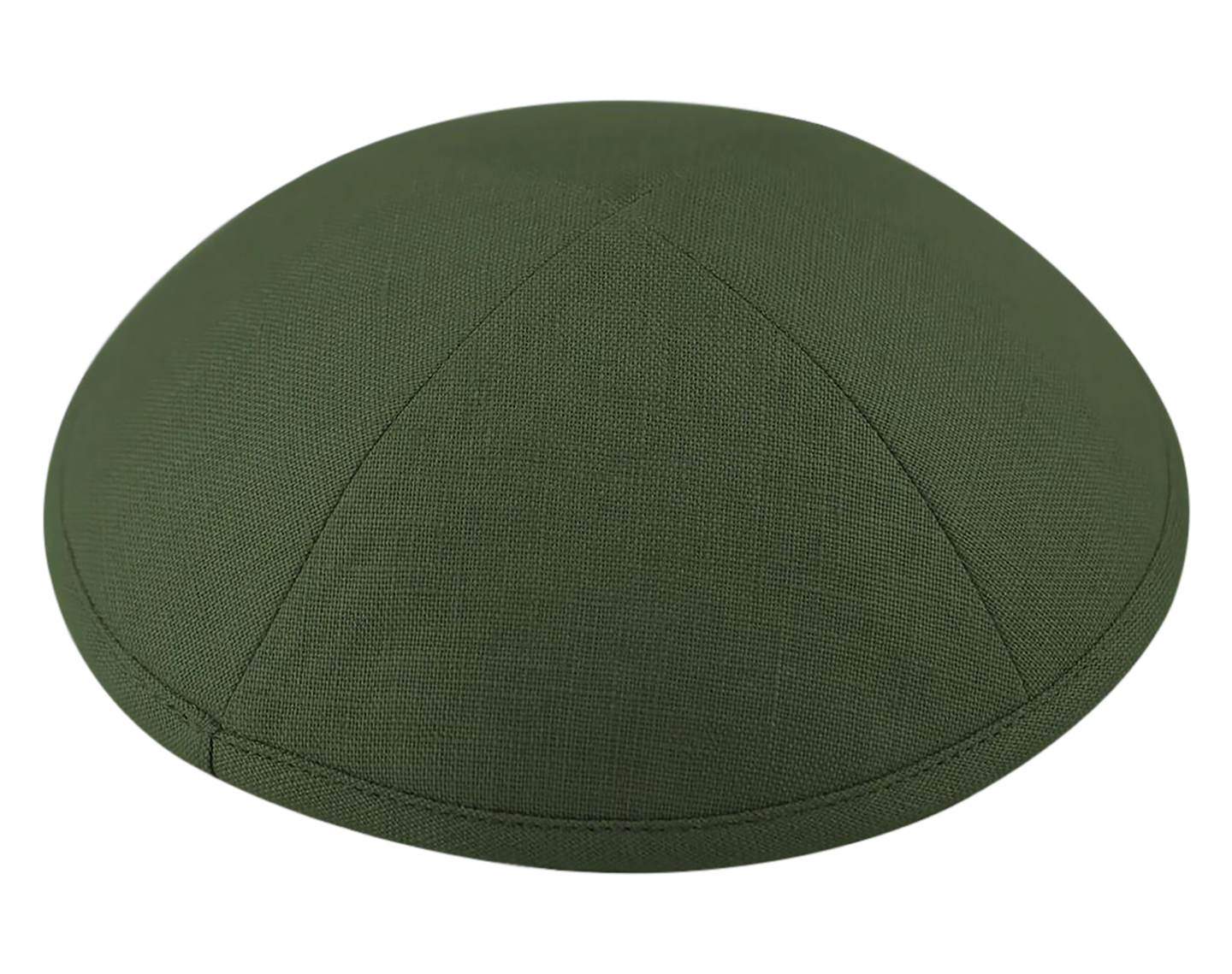 Kippot World - Wholesale  - Linen Dark Green Kippot0