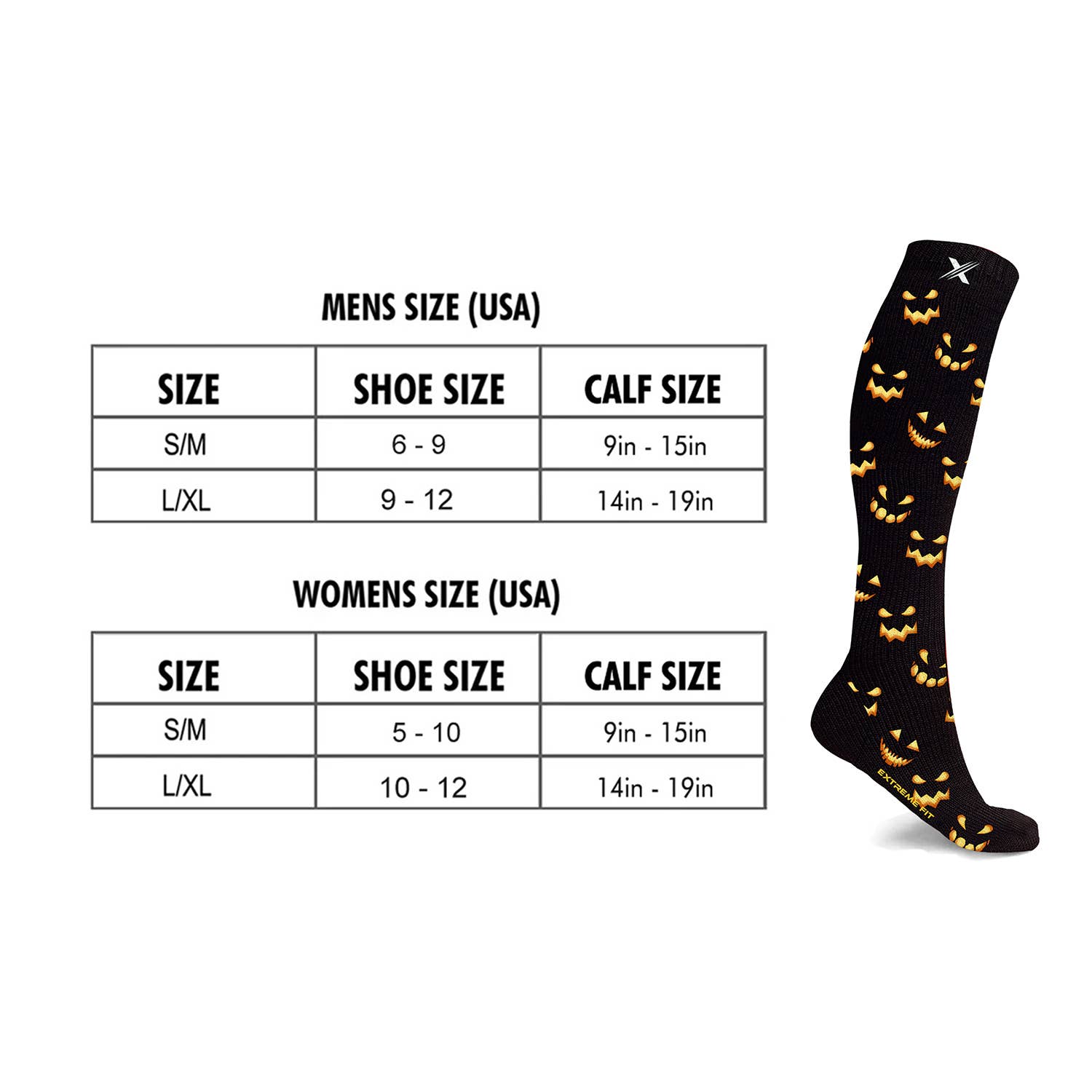 Extreme Fit Wholesale - Wholesale Sokken - Uniseks - SPOOKY COMPRESSIEKOUSEN - 3 ASS-STIJLEN2