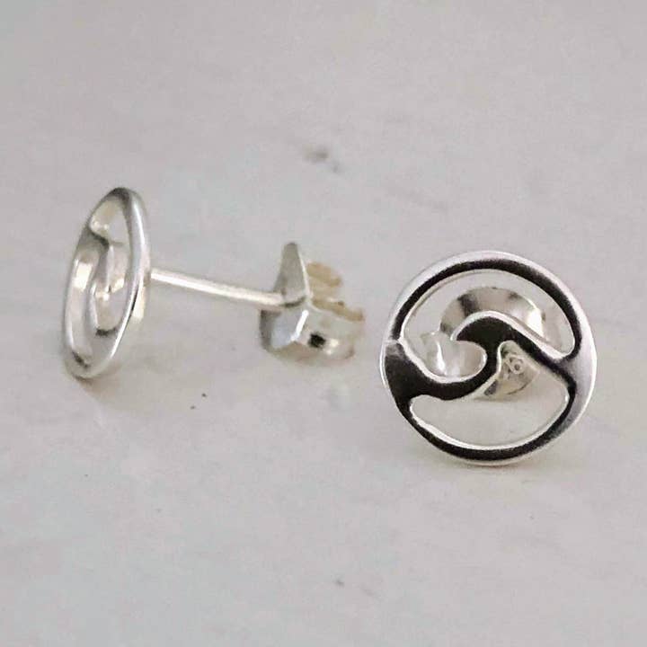 Oorbel met golfomtrek voor wholesale door Fishgirl Designs