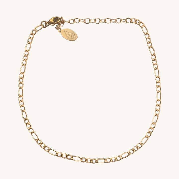 Waterproof Gold Tasha Anklet for wholesale by Nikki Smith Designs