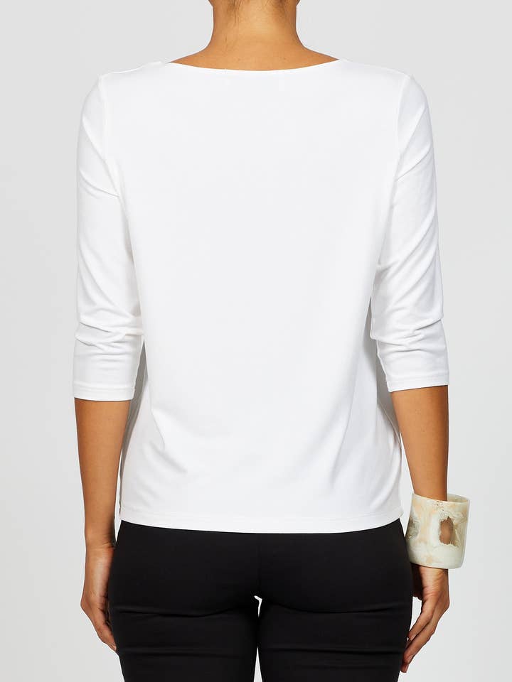 ANDIAMO - Wholesale T-shirt – women's - Jersey 3/4 Boat Tee20