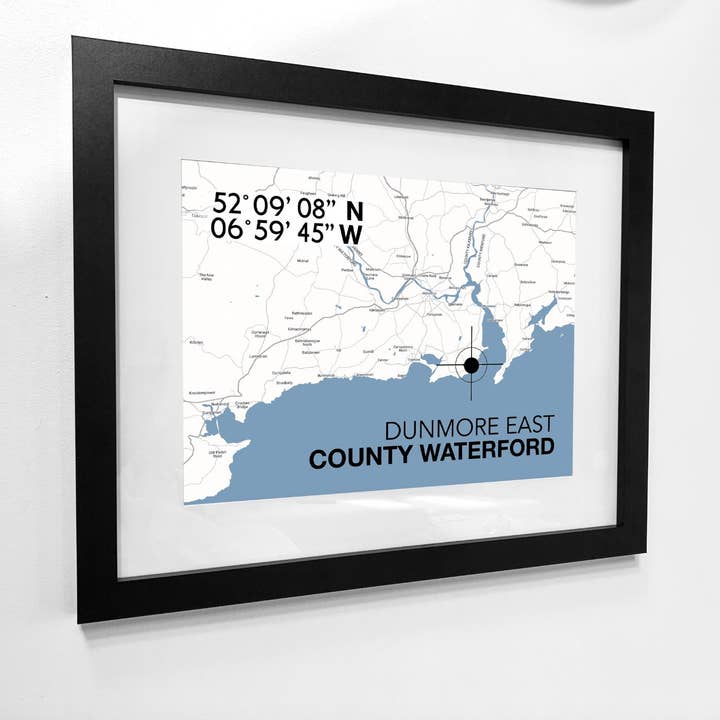 Mappa Dunmore East Landmark per la vendita all'ingrosso da parte di SeaKisses
