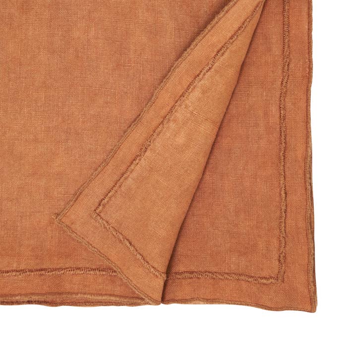 Saro Lifestyle - Wholesale Table Runner - Stonewashed Overlock Edge Table Runner33