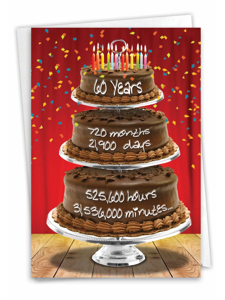 Geburtstagskarte - 60 Jahre Zeitzählung für den Großhandel von NobleWorks