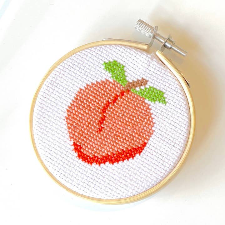 Peach Cross Stitch Kit for wholesale by Spot Colors