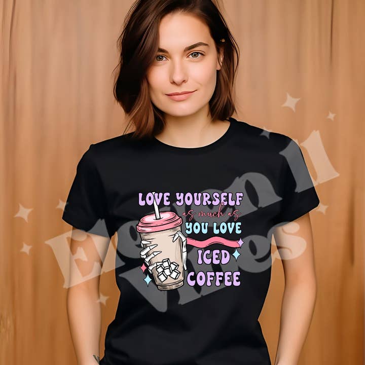 camiseta Love Yourself Like Ice Coffee para venta al por mayor de Eleven 11 Vibes