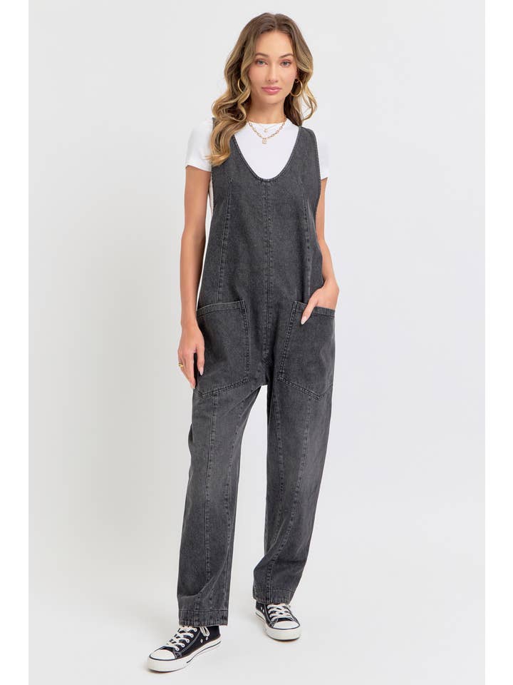 Sweet Lovely by Jen - Wholesale Jumpsuit - Women's - BESTSELLER ONE-AND-DONE DENIM JUMPSUIT9
