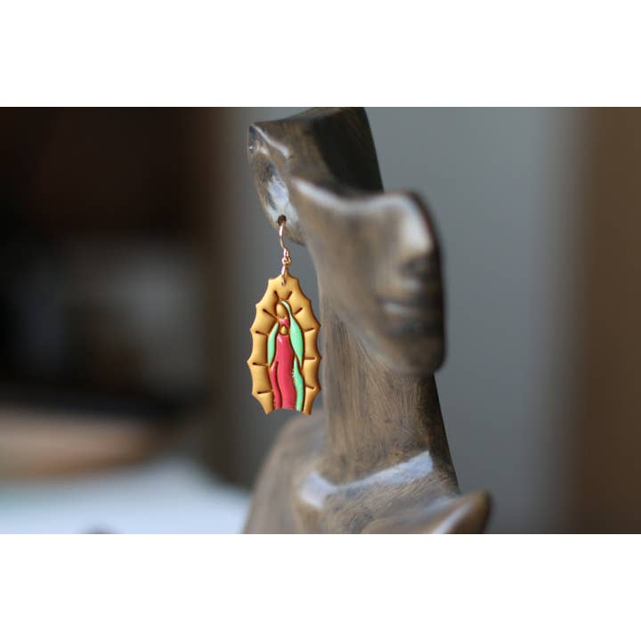 Skye Eclisse Jewelry - Wholesale Dangle Earrings - Virgen De Guadalupe Earrings4