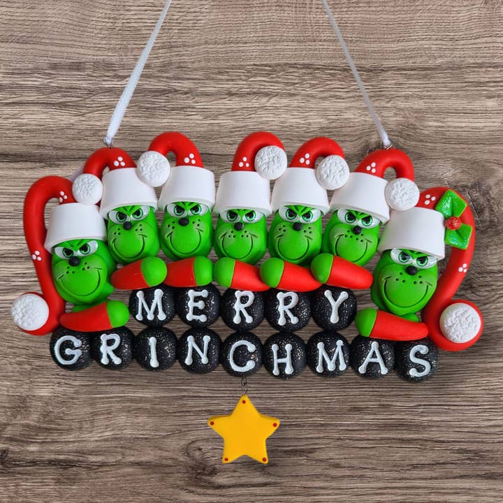 Família Grinch de 7 por atacado de Clayfun Creations