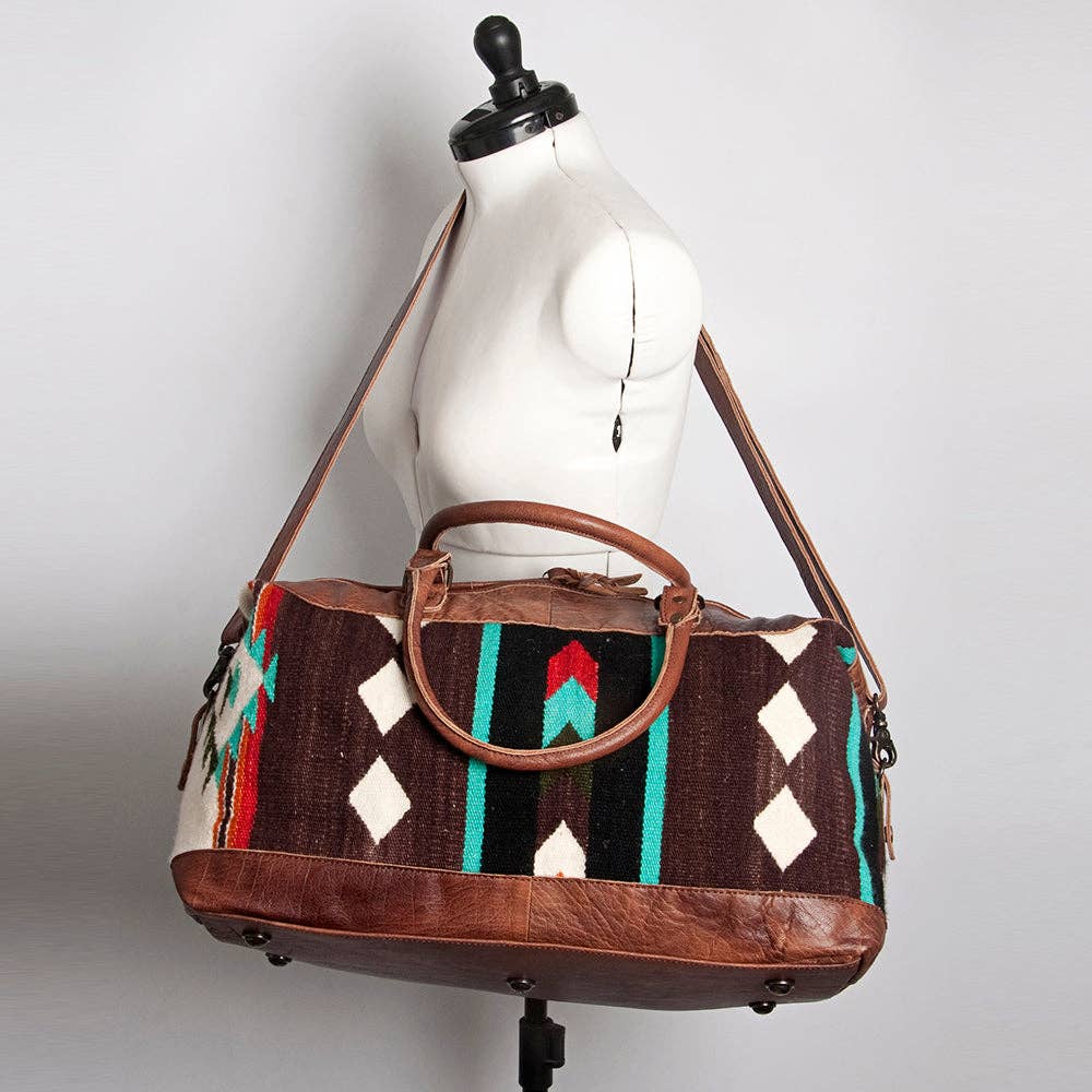 LS Western - Vente Sac de voyage – femme - Sac de voyage en laine et cuir du sud-ouest LC-ADBG460 Sac de selle tissé à la main37