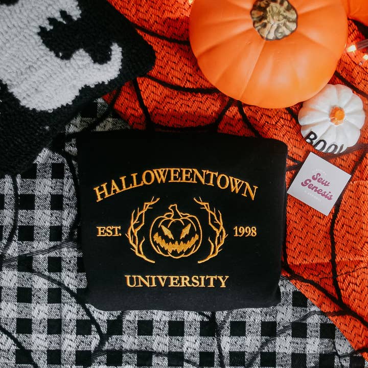 SewGenesis - Wholesale Sweatshirt - Women's - Halloweentown Embroidered Crewneck