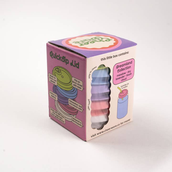 Cheerware - Wholesale Drink Lids - QuickSip Lid | Cute Reusable Lid for Can Glasses3