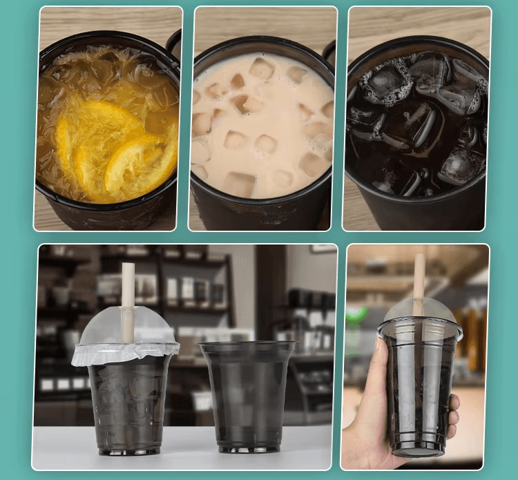 Clene Pack - Wholesale Disposable Cup - CLENE PACK Black Plastic Cups, PET, BPA-Free7