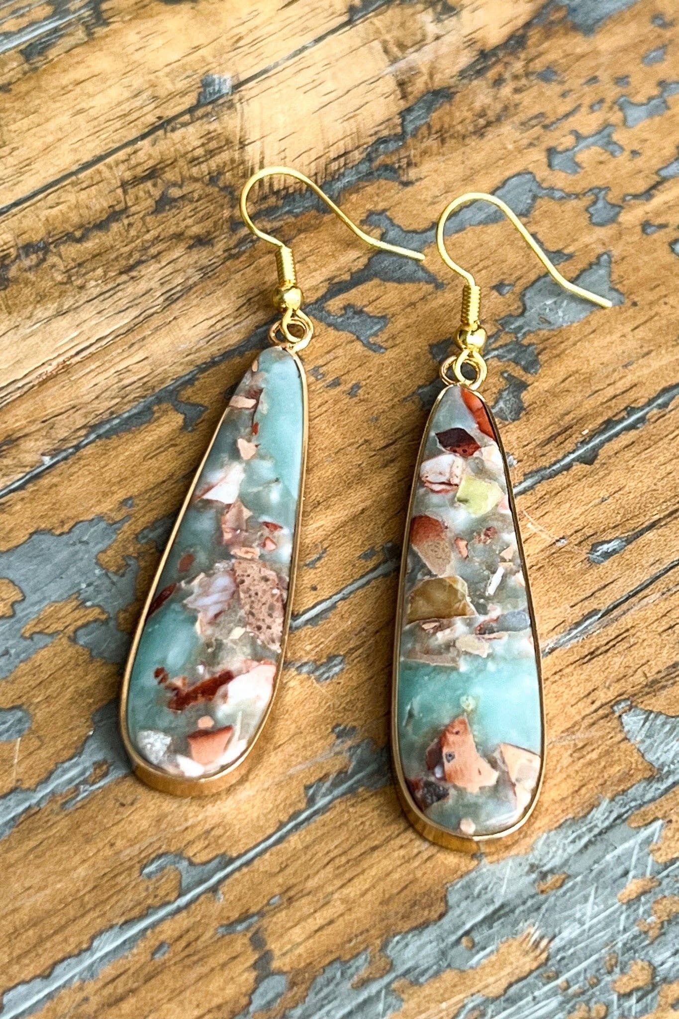 Dylan Designs - Wholesale Dangle Earrings - Samira Earring Amazonite1