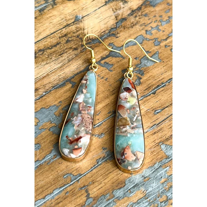 Dylan Designs - Wholesale Dangle Earrings - Samira Earring Amazonite1