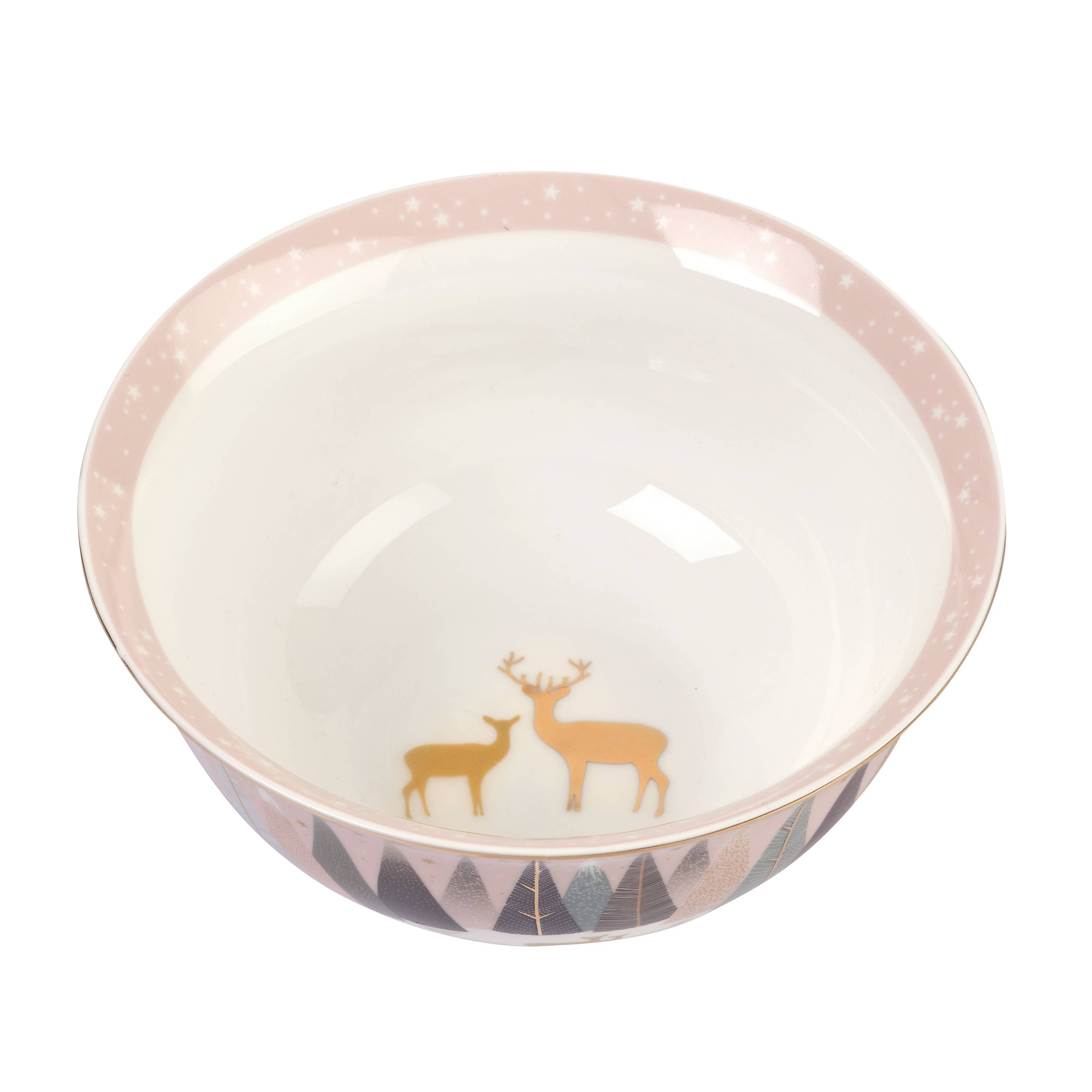 Portmeirion, Spode, Pimpernel, Nacthmann, Wrendale Designs - Wholesale Bowl - Sara Miller London Frosted Pines 6" Candy Bowl1