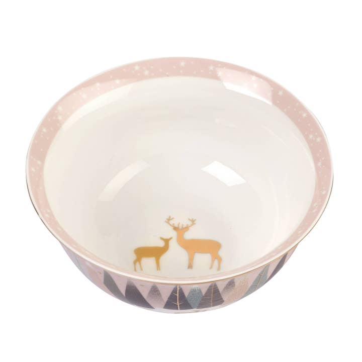 Portmeirion, Spode, Pimpernel, Nacthmann, Wrendale Designs - Wholesale Bowl - Sara Miller London Frosted Pines 6" Candy Bowl1