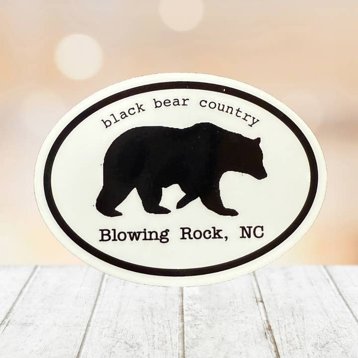 Svartbjörnsland Oval Klistermärke för wholesale av Cardinal Souvenirs