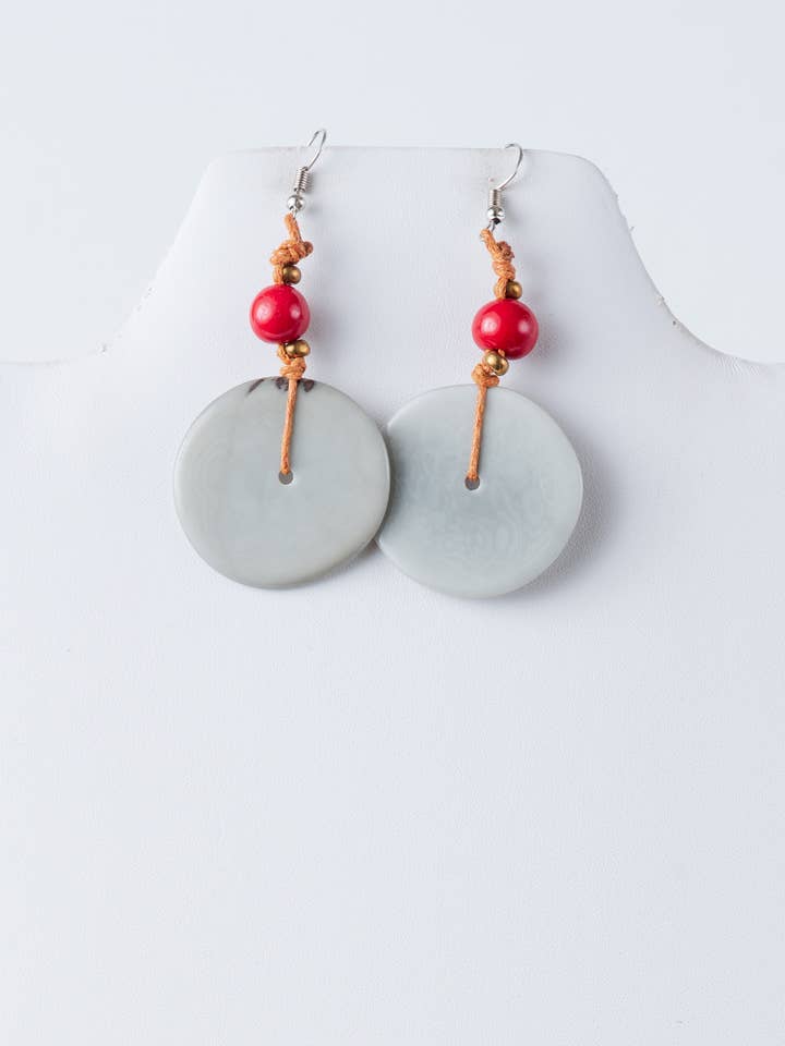 Ambar Slice Eco-friendly Earrings for wholesale by TaguArtsy