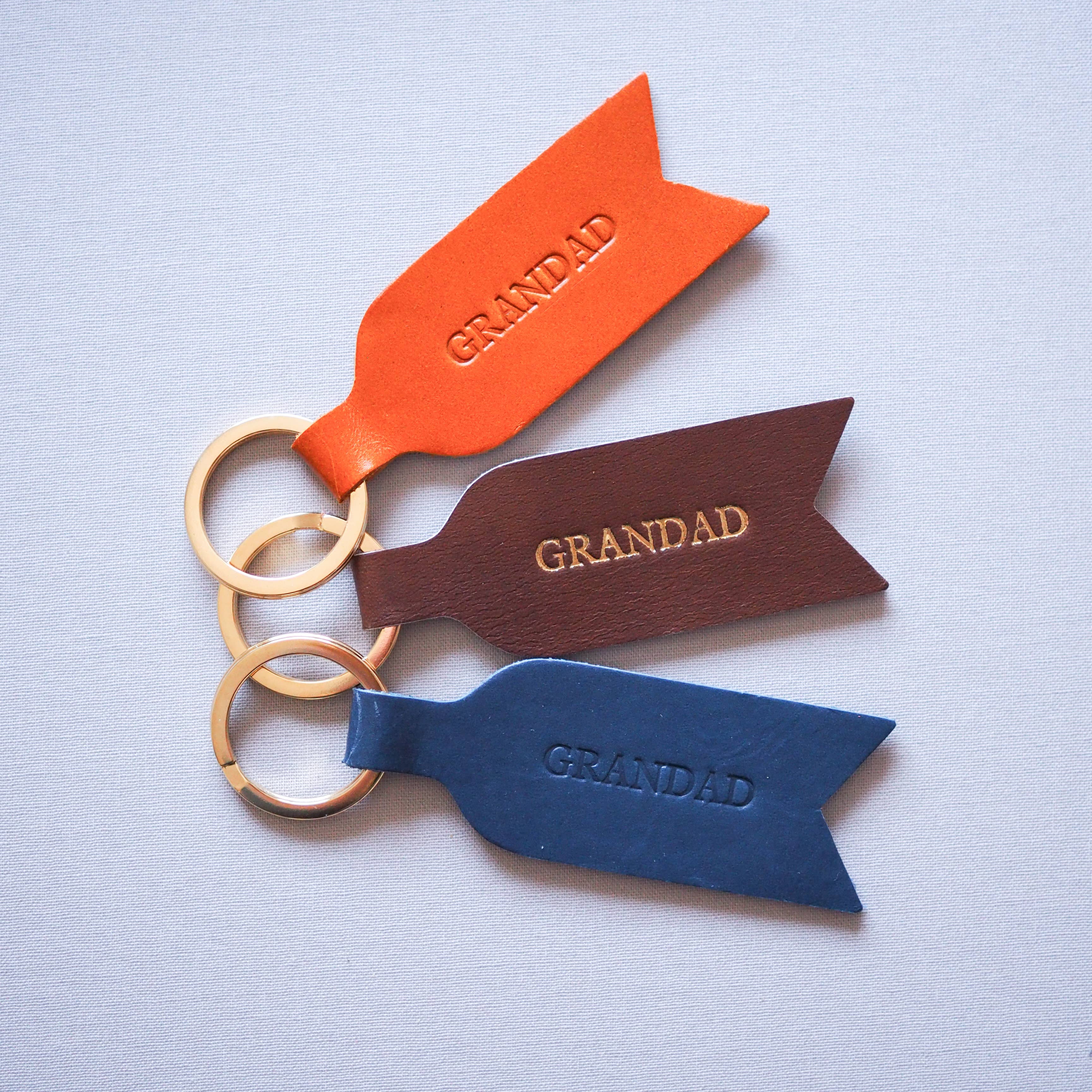 soch and co - Wholesale Keychain - Men's - GRANDAD  leather keyring 0