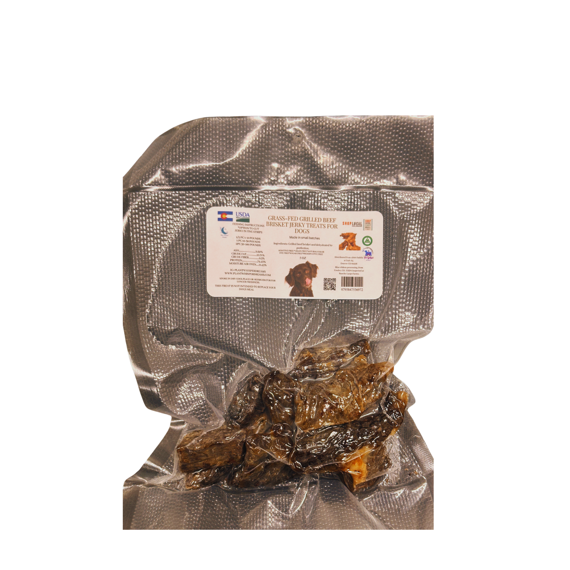 Plant Whisper Dreams - Wholesale Pet Treats - Dog - Grass-Fed Grilled Beef Jerky For Dogs2