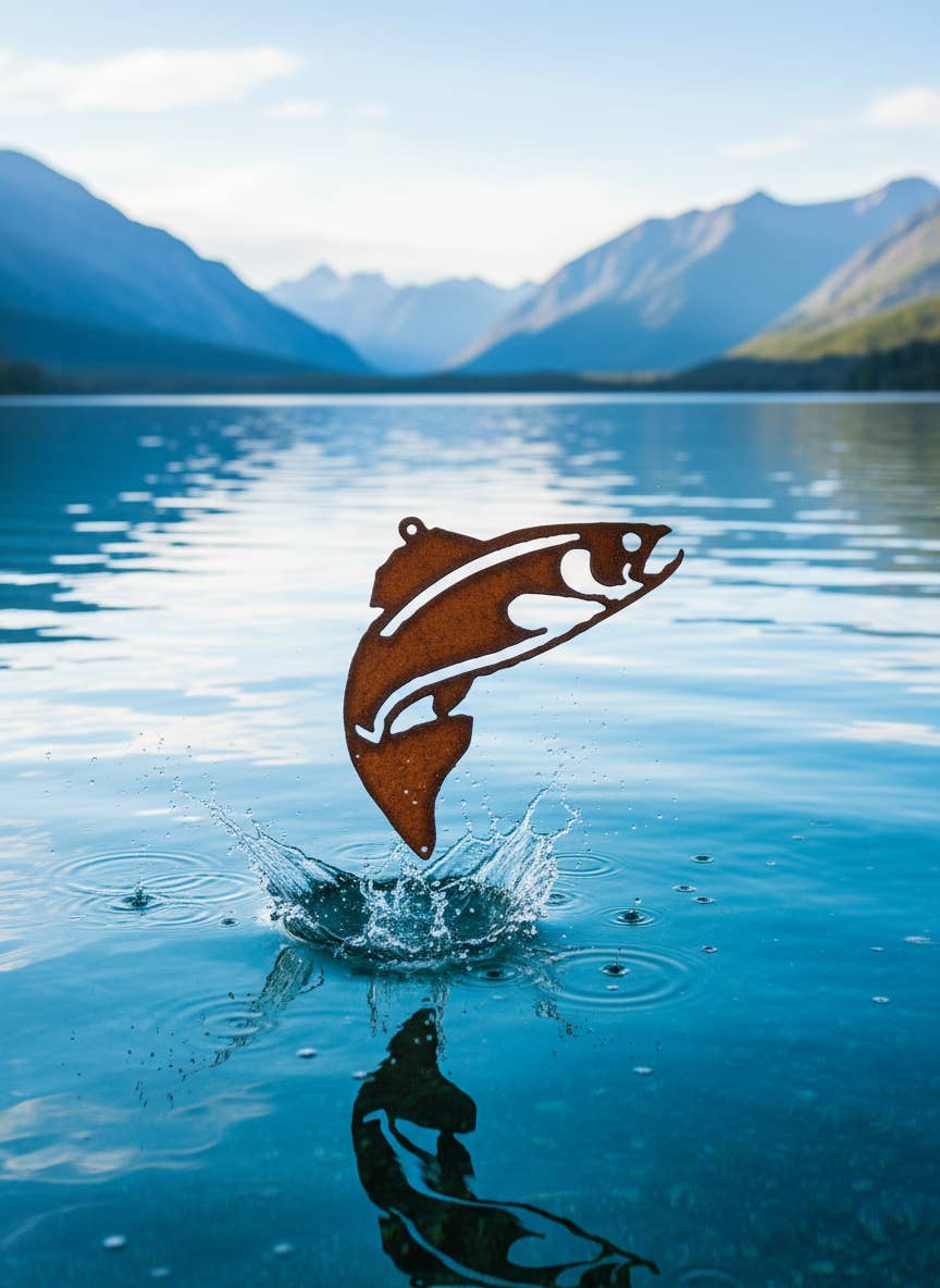 Universal Ironworks USA - Wholesale Ornament - Trout Rustic Lodge Ornament