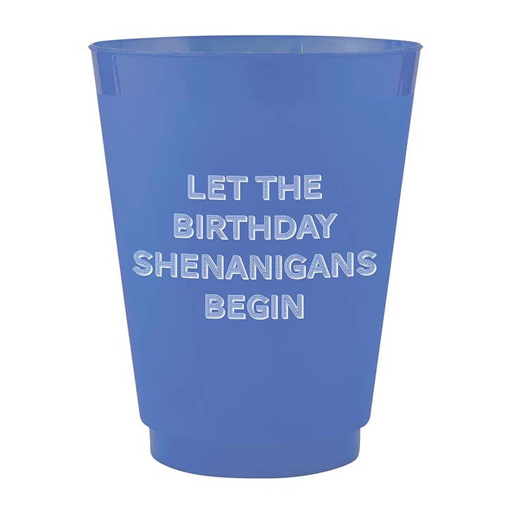 Frost Cups - Let The Birthday Shenanigans Begin - 8ct for wholesale by Slant Collections by Creative Brands