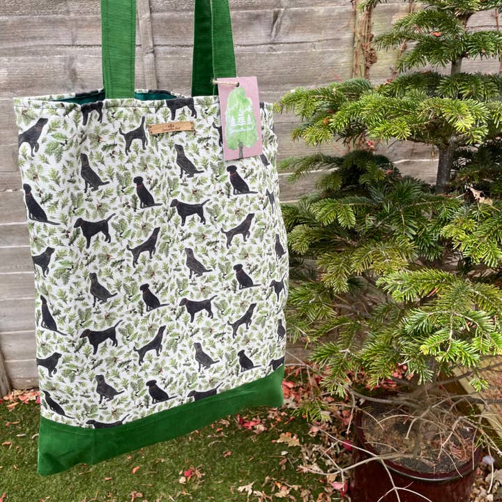Samantha Hall Designs - Wholesale Tote Bag - Women's - Black Labrador Tote Bag1