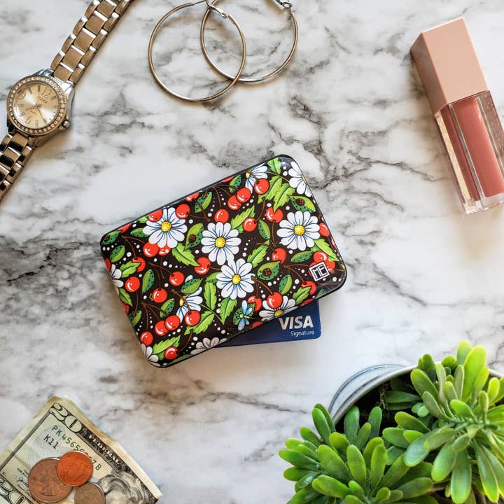 Monarque - Wholesale Wallet - Women's - Mary Engelbreit Cherry Daisy Armored Wallet