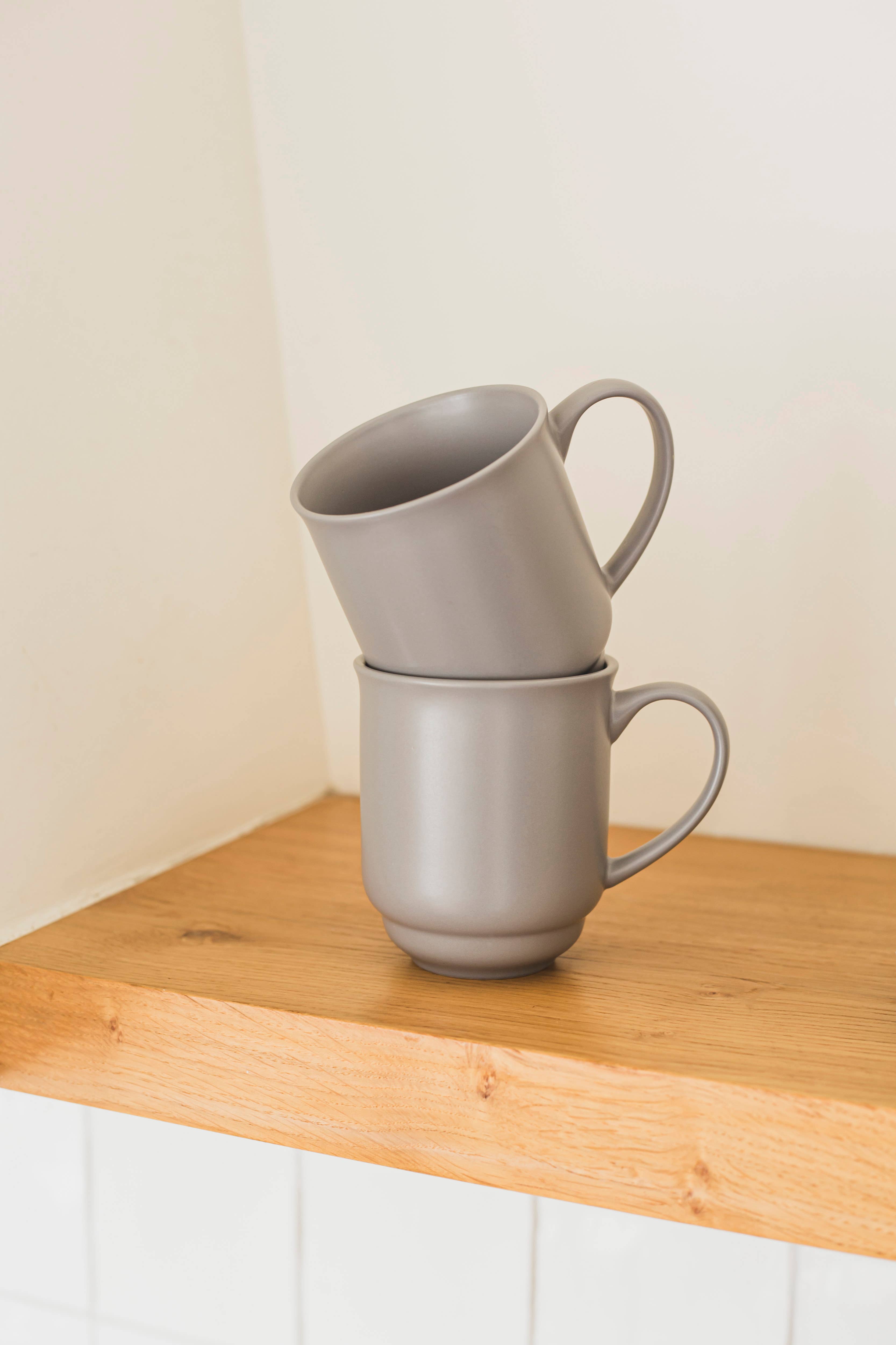 over&back - Wholesale Coffee Mug - Cozy Rimmed Stoneware Mugs – Set of 42