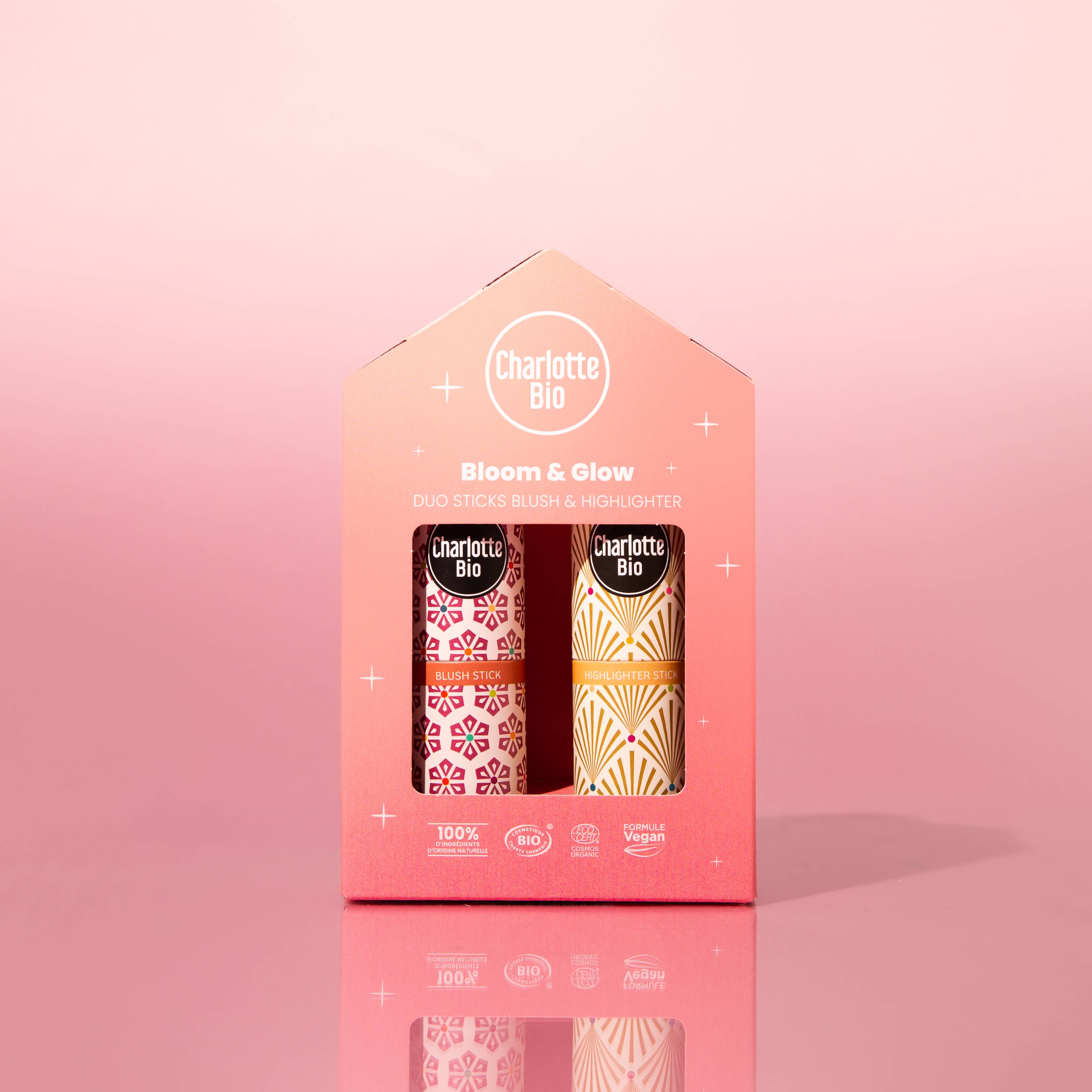 CHARLOTTE BIO – wholesale Highlighter – Duo Sticks Set - Alla hjärtans dag2