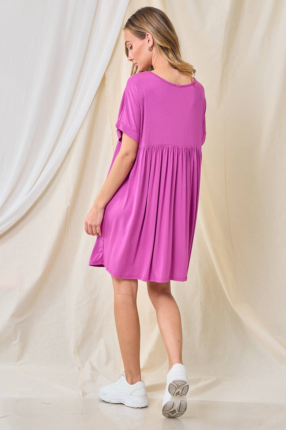 lovely melody - Wholesale Dress - Women's - LMD5555- Simple and plain solid mid dress21
