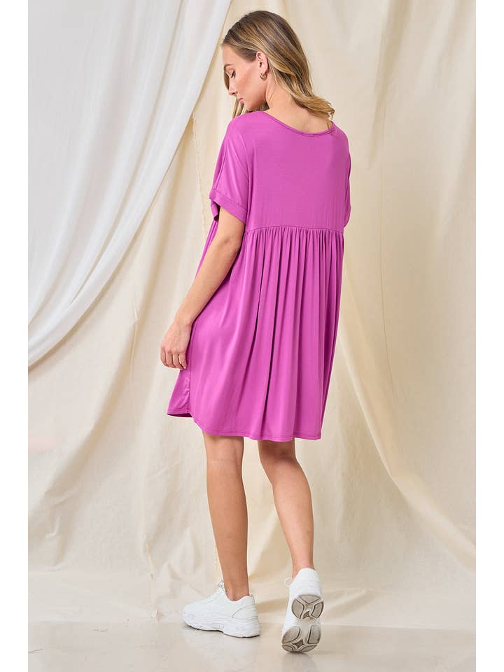 lovely melody - Wholesale Dress - Women's - LMD5555- Simple and plain solid mid dress21