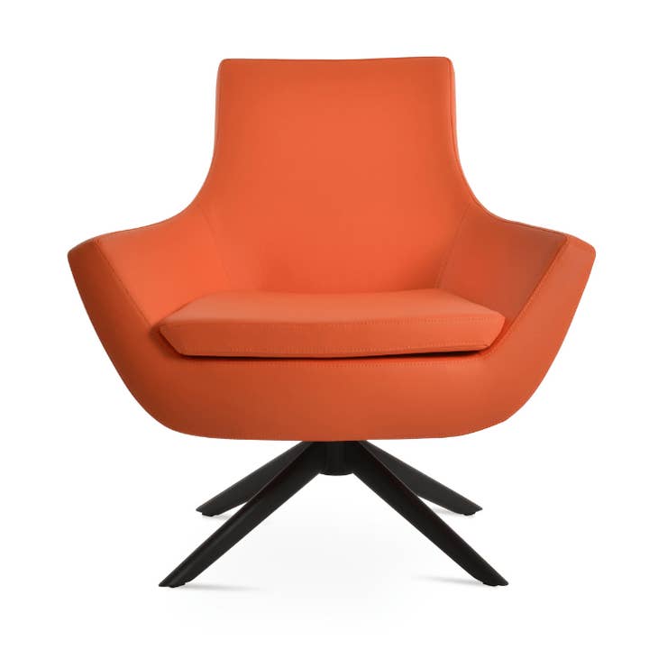 Rebecca Orange Swivel Accent Chair for wholesale by Your Bar Stools