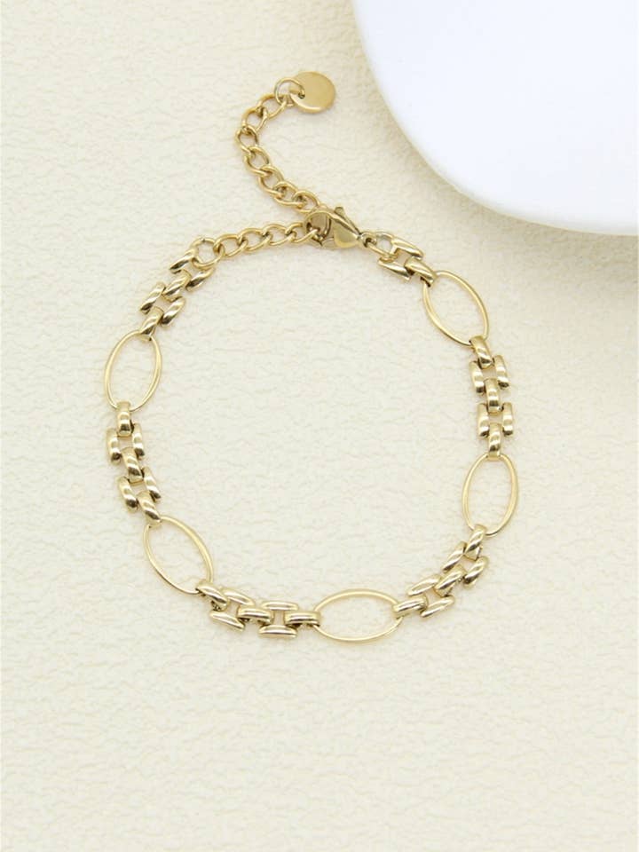 Gemengd geweven armband van roestvrij staal – moderne stijl en voor wholesale door BELLISSIMA BIJOUX