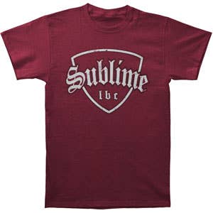 Rockabilia - Wholesale Screen Printed T-Shirt - Unisex - Sublime Distressed Crest T-shirt