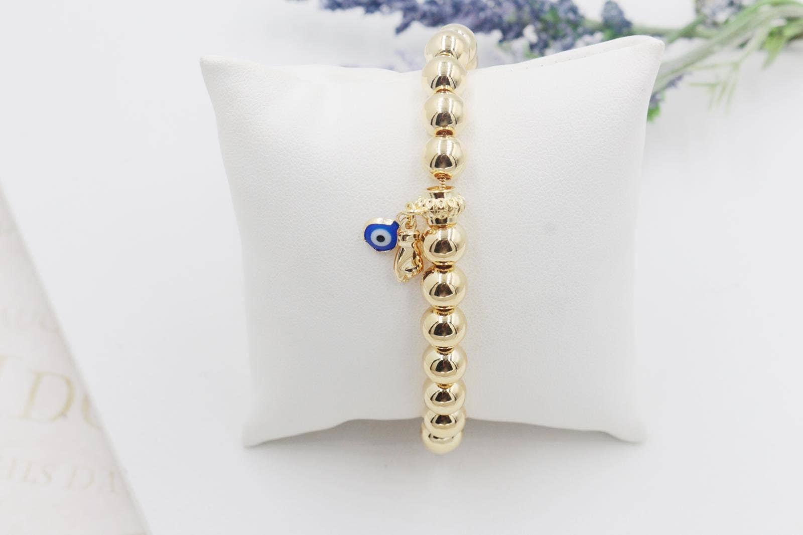 Cherie by Cherie - Vente Bracelet de perles - Bracelet ajustable à perles main Figa Evil Eye1