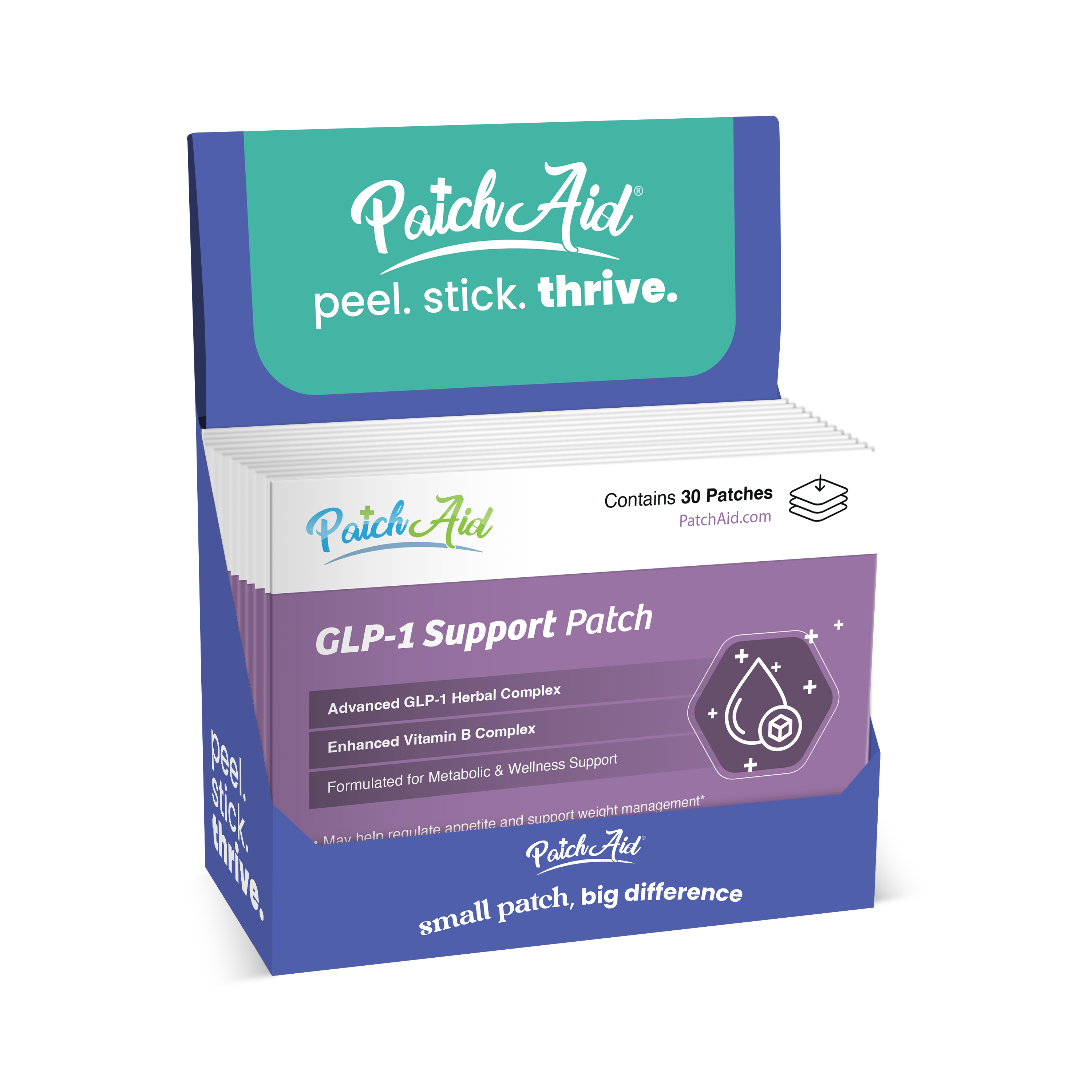 PatchAid - Wholesale Oral Supplement/Vitamin - GLP-1 Support Patch – Appetite Control & Metabolic Support4