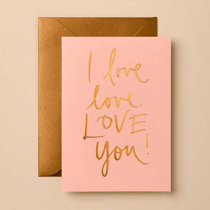 Valentine's Day Card | Signature Foil Collection for wholesale by Gabrielle & Celine Greeting Cards USA
